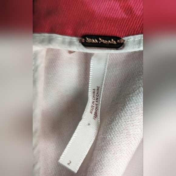 Free People "Modern Femme Flamingo Flame" Tie Dye Denim  Mini Skirt Size 2 - Picture 4 of 8